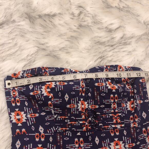 Bebop | dark blue strapless western boho dress - Picture 6 of 9